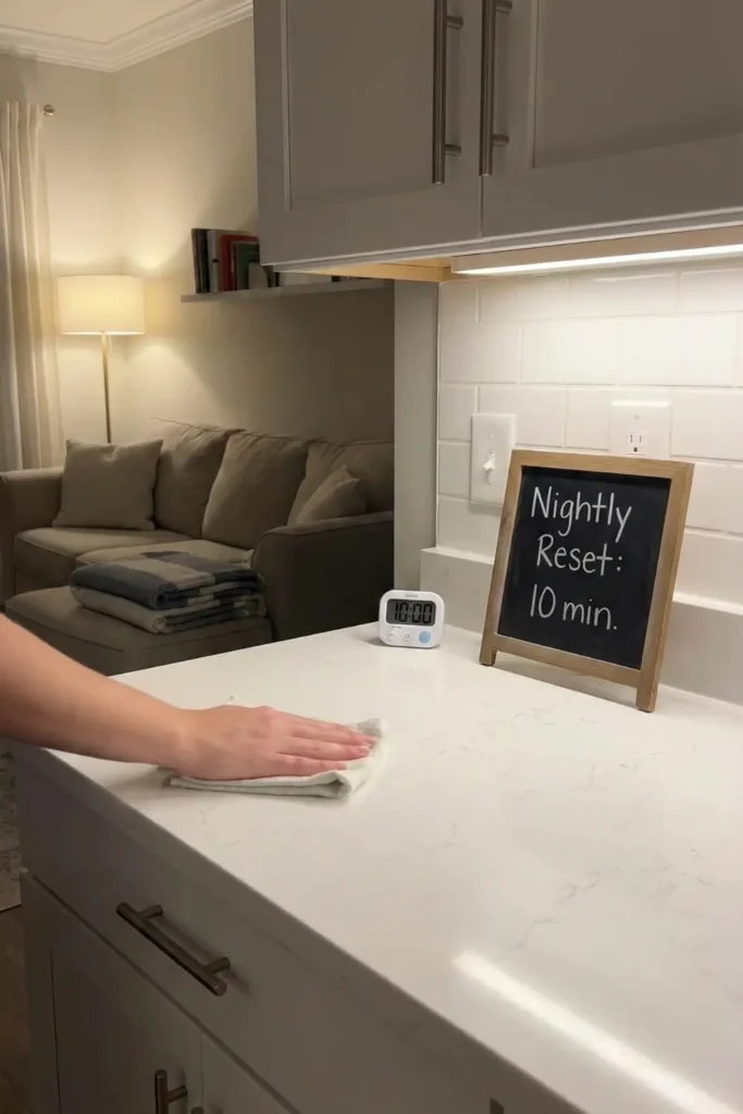 Build a 10-Minute Nightly Reset Routine (So It Stays Fresh)