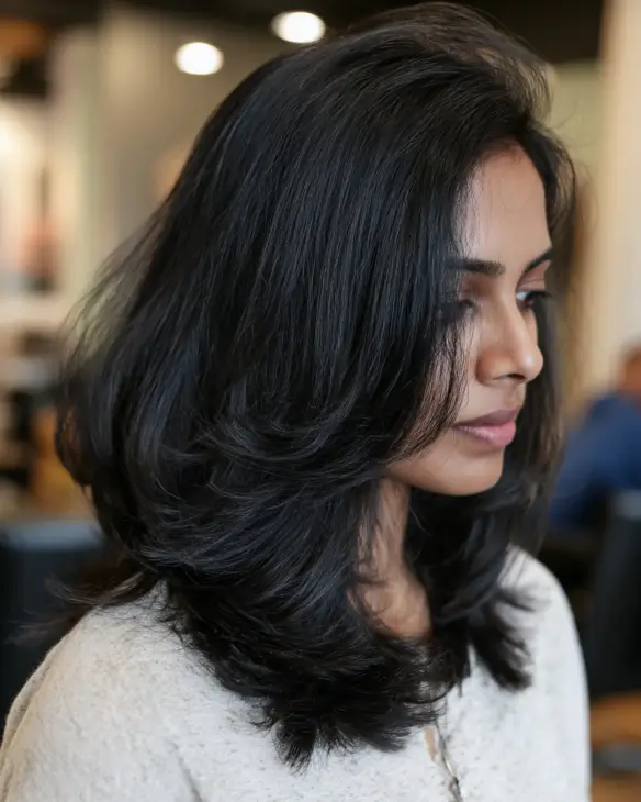 Classic Volumized Black Blowout