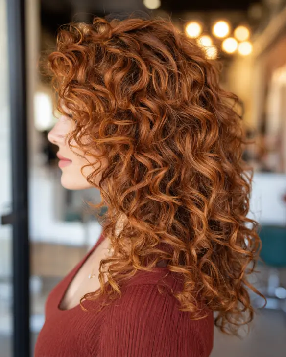 Layered Ginger Curl Halo